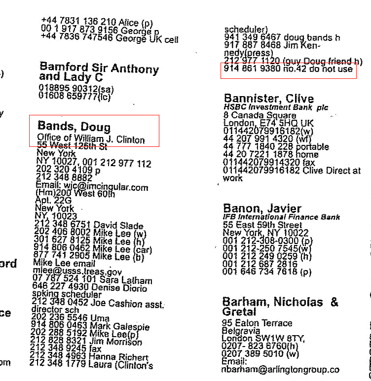 Did Bill Clinton Visit Epstein's Private Island a96019d65b234fe0a886cf307cd75585/bands-doug-black-book.png