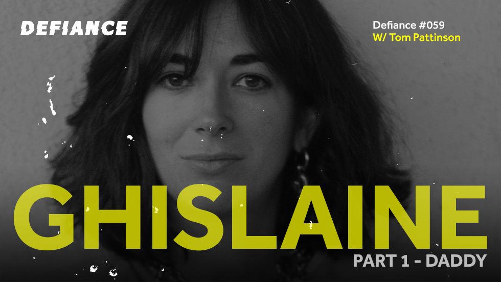 Cover art of the Ghislaine podcast series from Defiance.